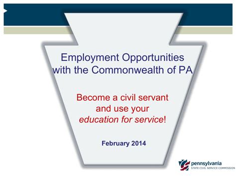 For more information visit the BSE website or call 717-787-5703. . Pa commonwealth jobs